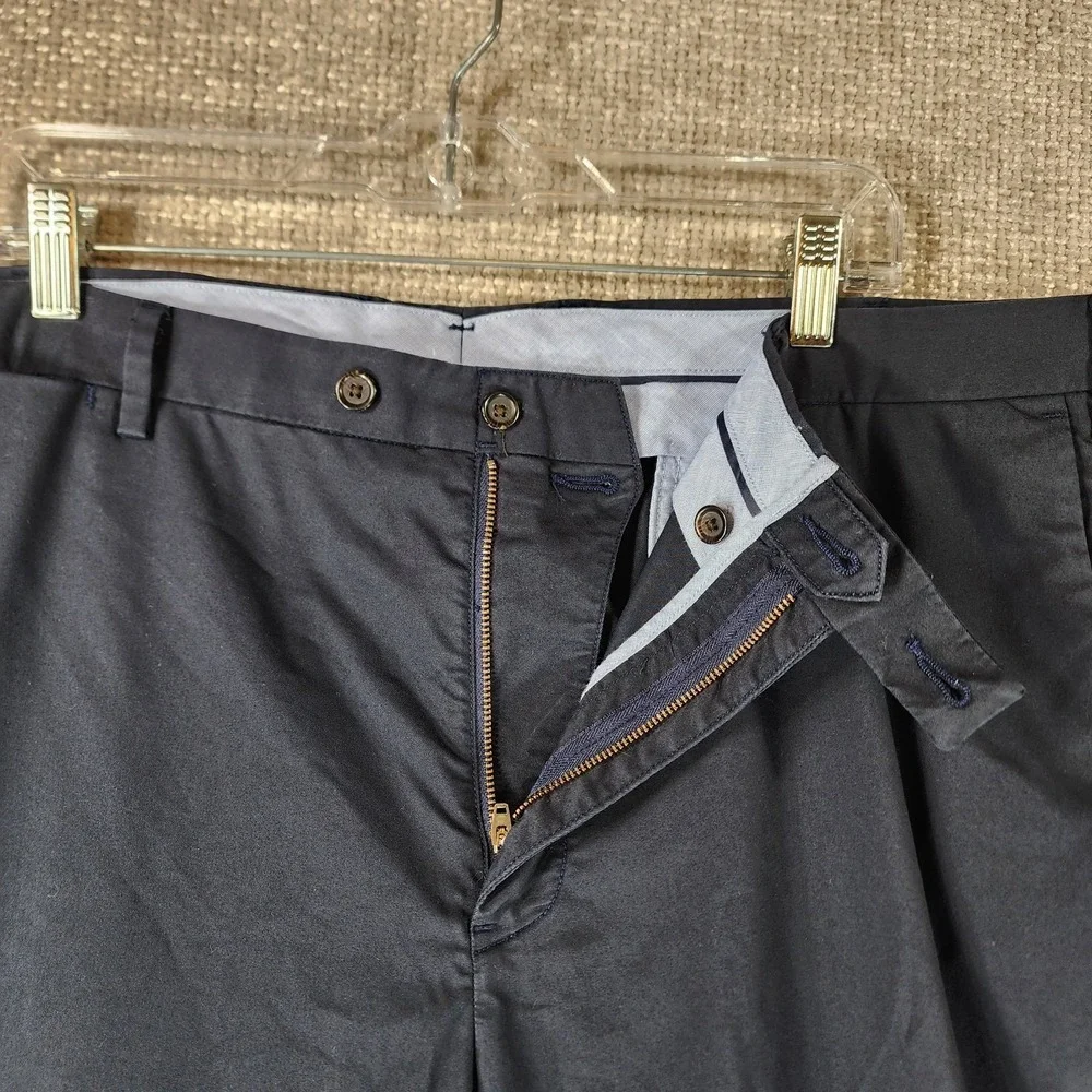 Polo Ralph Lauren Dress Pants Mens 40 Navy Stretch Straight Trouser (Fits 41x32)